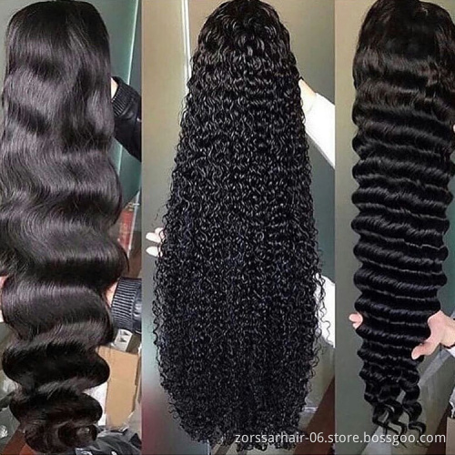 Vendor Stock 13X6 Hd Transparent Swiss Lace Wigs Human Hair Lace Front Glueless Brazilian 100% Virgin Natural Human Hair Wigs